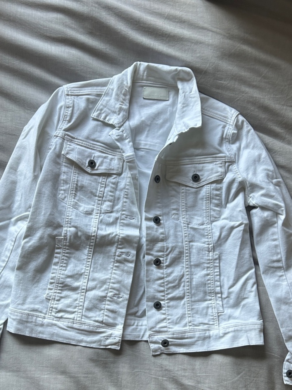 Articles of Society White Women's Denim Jacket - Classic Button-Front